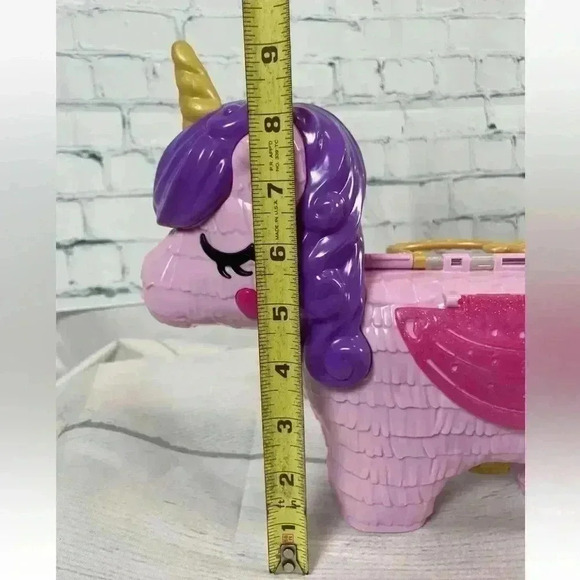 POLLY POCKET UNICORN SURPRISE CARRIER Toy & DOLPHIN Compact TRAVEL PLAY sets - Picture 11 of 16